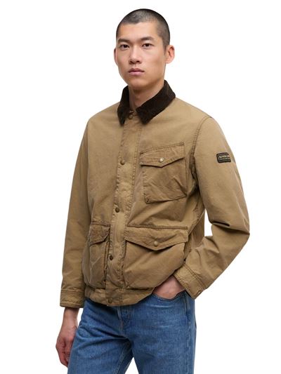 Barbour International Giacca Cerata Drifter Sabbia Frontale